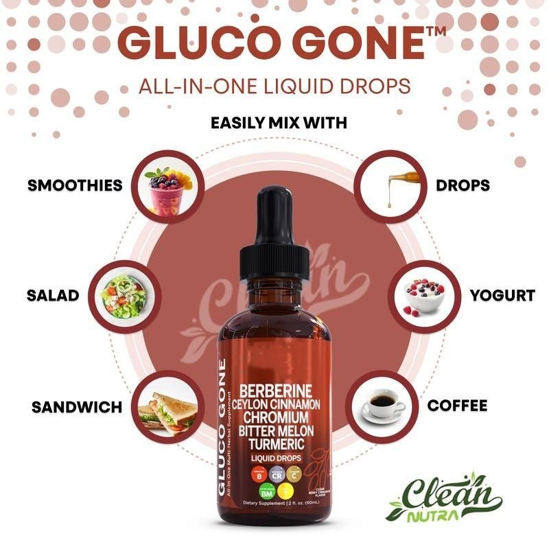 Berberine 3000mg Gymnema/Apple Cider Vinegar/Chromium/Ceylon Cinnamon 2oz Drops+
