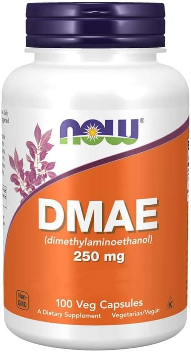 NOW Foods DMAE Dimethylaminoethanol 250mg, Healthy Brain Function, 100 Capsules