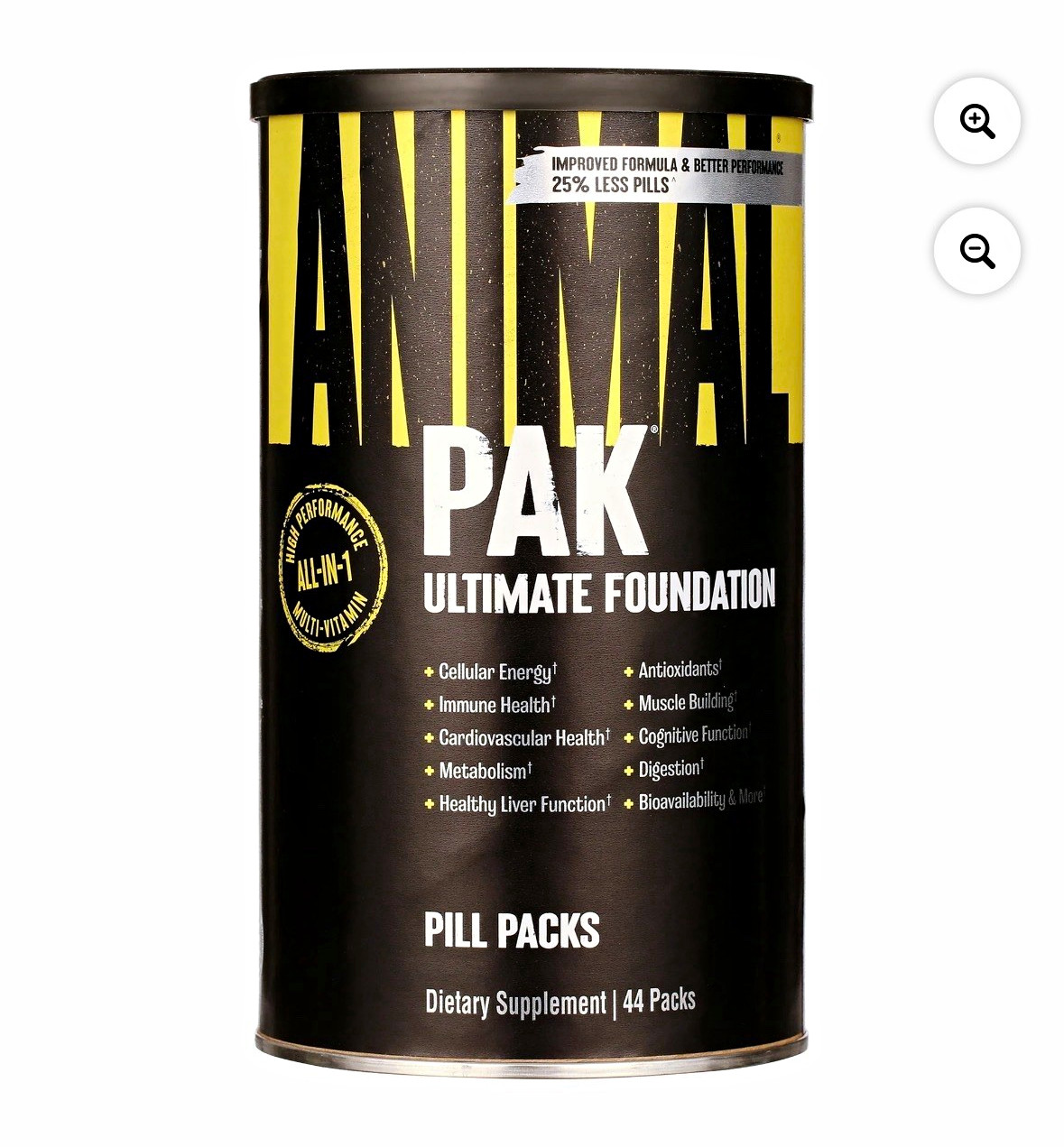 Animal Pak Multivitamin Pill Packs 44 Packs Unflavored 3rd Party Lab Tested