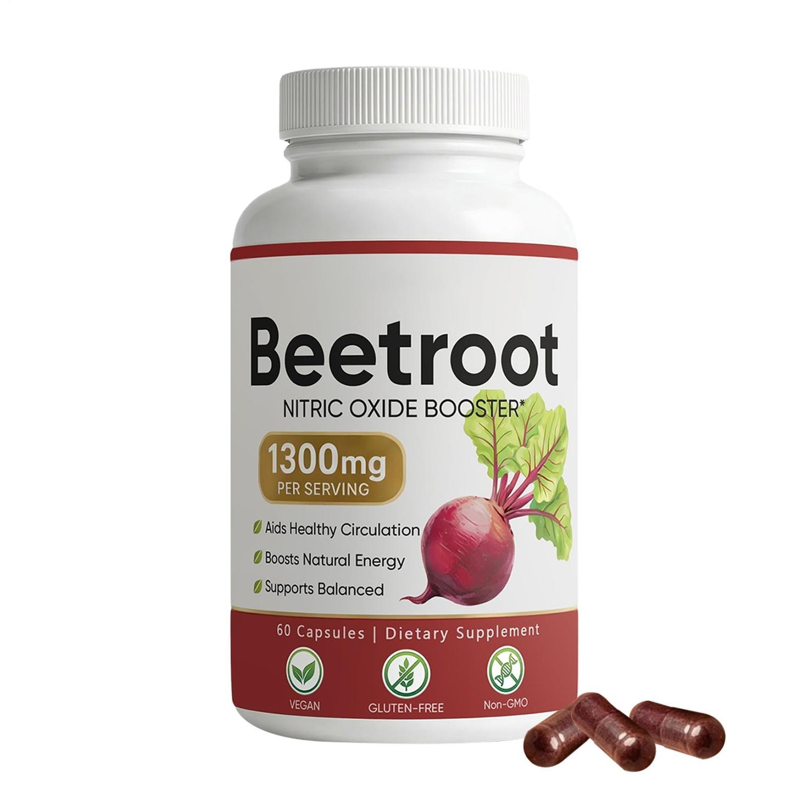 Lemeli Beetroot – 1300mg, Lemeli Beet Root Dietary Supplement 60 Capsules