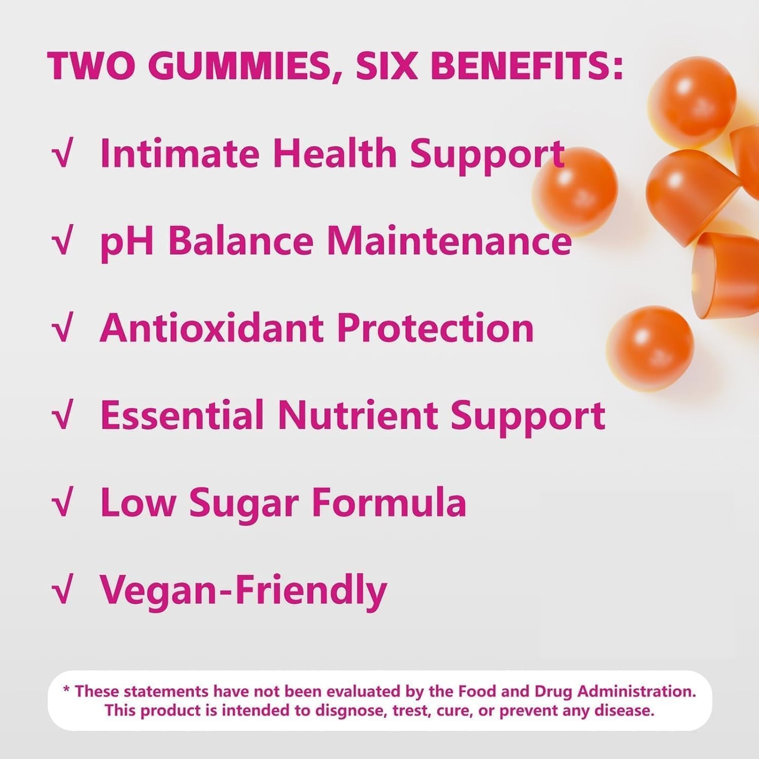 Vaginal Probiotic Gummies for Women – Advanced Feminine 60 Count (Pack of 1)