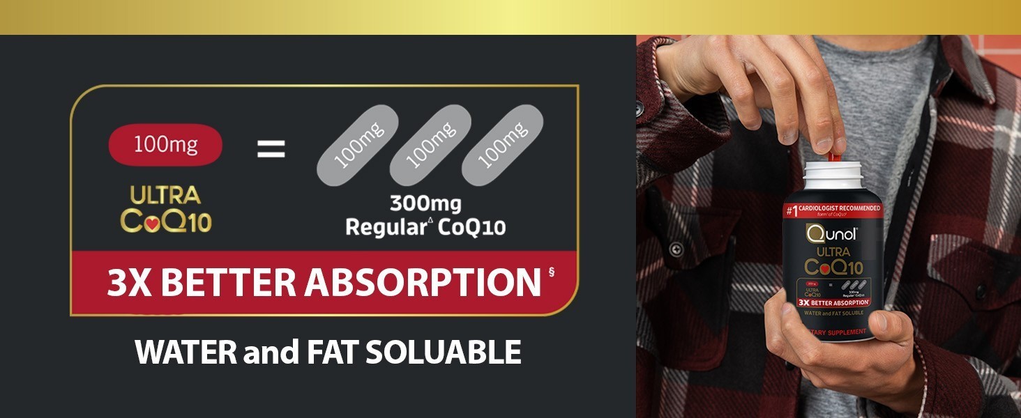 QUNOL ULTRA COQ10 100mg – 150 SOFTGELS NEW SEALED EXP. DATE 1/2028