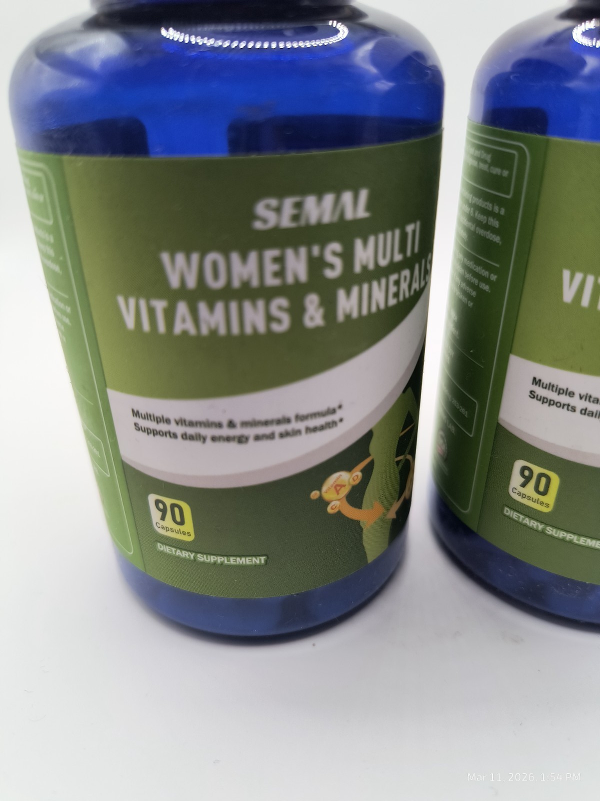 Semal Women’s Multivitamins & Minerals – 2 PACK – 90 capsules each – Exp 06/27
