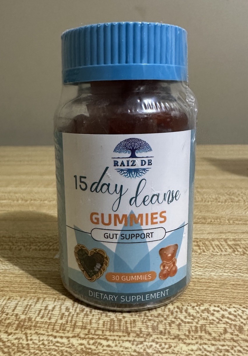 15 Day Cleanse Colon & Gut Detox Support Orange Gummies 30 Count Exp 06/27
