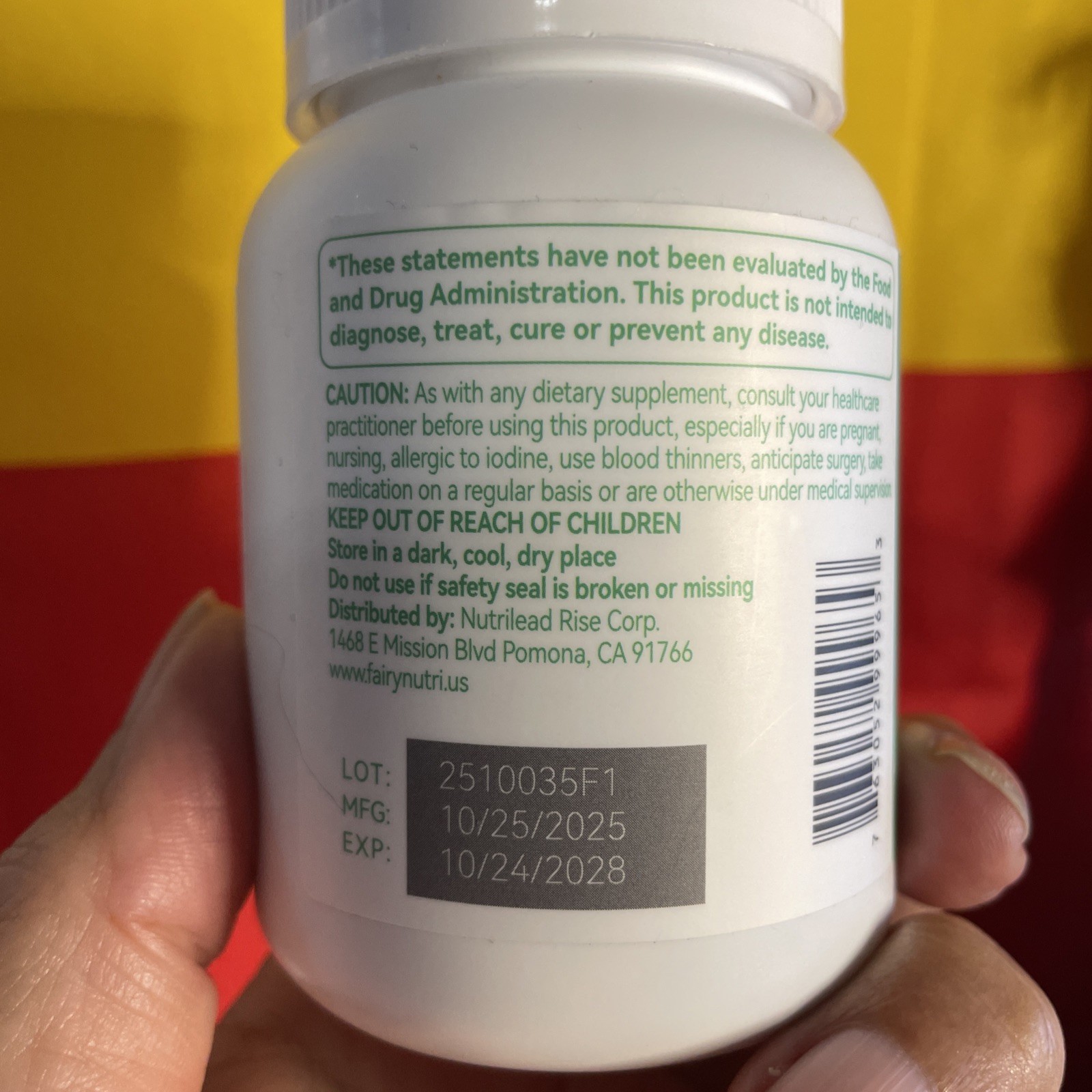 fairy nutri moringa + black pepper green superfood 60 caps exp 10/2028