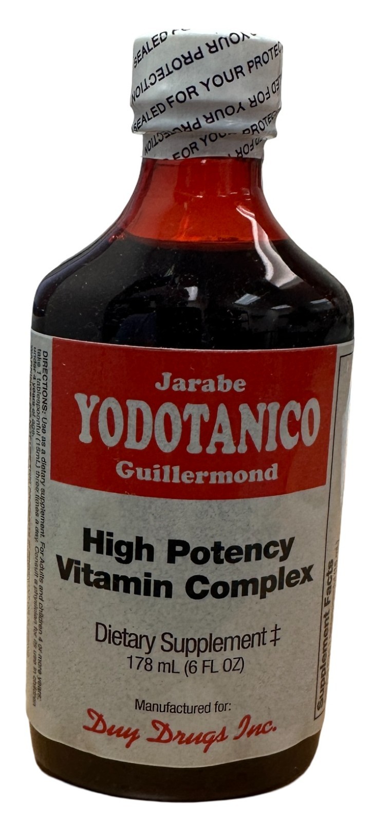 Yodotanico Vitamin Complex Syrup – High Potency Dietary Supplement, 6 fl oz