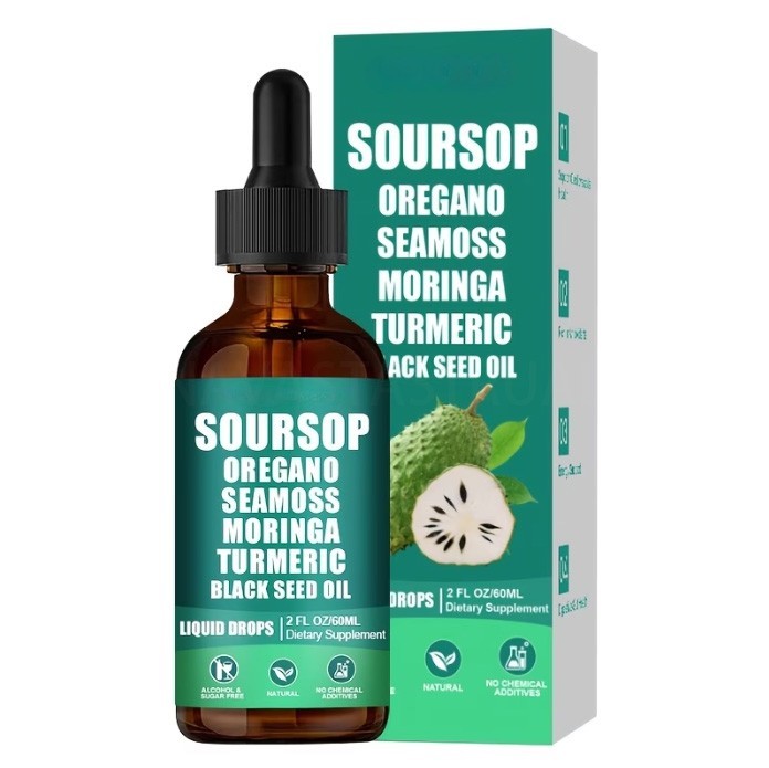 10-in-1 Soursop Bitters Liquid Drops – for Immune Health & Daily Wellness