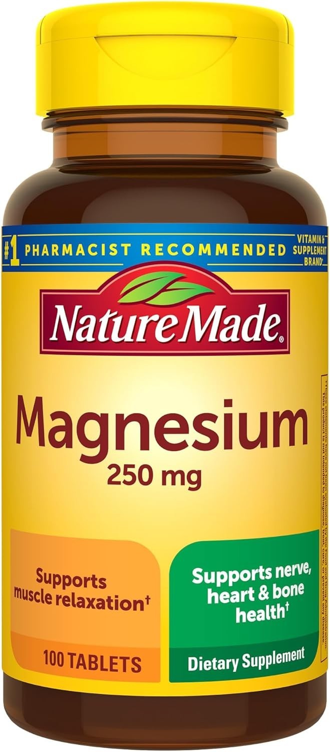 Nature Made Magnesium Oxide 250mg, 100 Tablets Exp 12-24