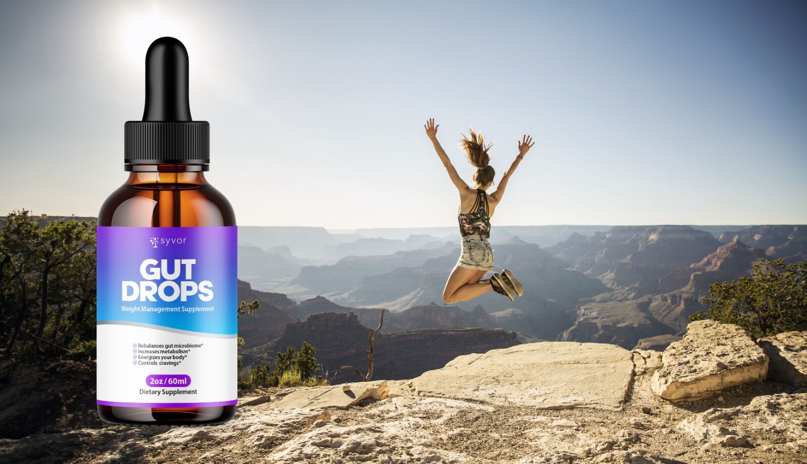 5 Pack – Gut Drops Max Strength Keto Formula Weight Management Supplement 60ML