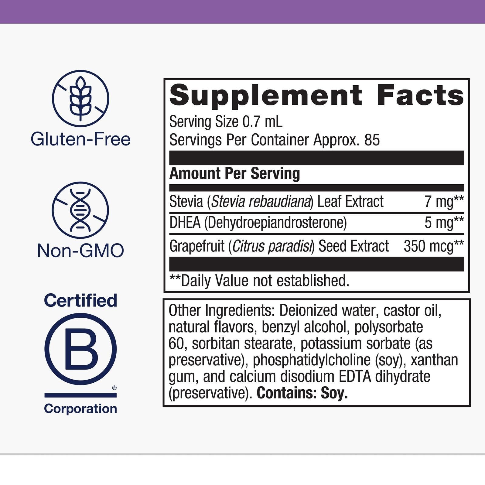 Liposomal DHEA Dropper – Hormone Balance, Stress Relief, Energy Boost, Vegan, No