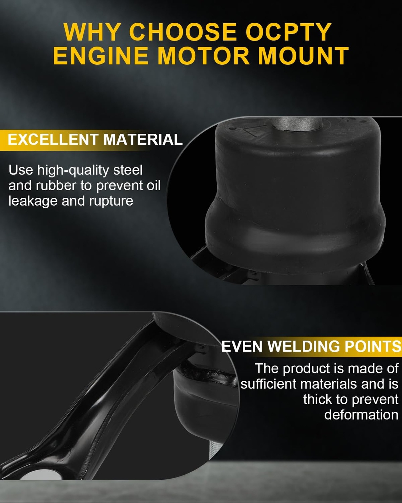OCPTY Engine Motor Mount, Compatible for Toyota Camry 2.4L 2007-2011 # A4207 …
