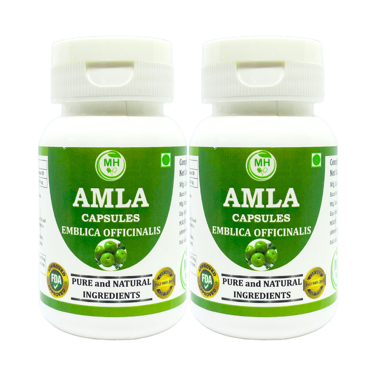 Morsan’s Emblica Officinalis (Amla) Capsules, Combo Pack of 2 X 60 Veg. Capsules