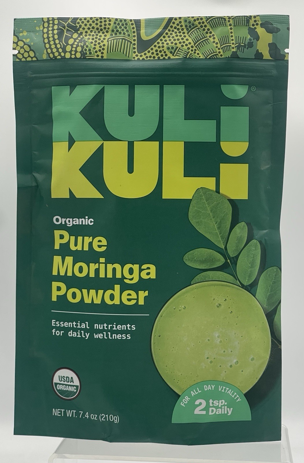Lot of 2 Kuli Kuli Organic Moringa Leaf Powder Green Smoothie 7.4oz EXP02/2028