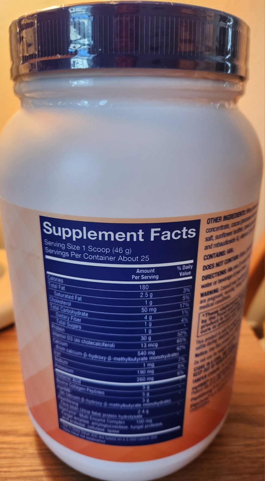 Whole Health RX GLP-1 Support Protein Powder – Chocolate (2.5 lbs./25 Servings)