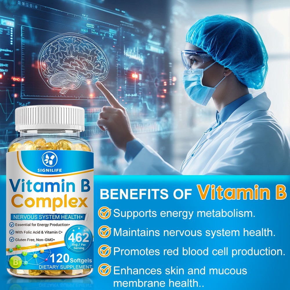 1-3 Packs Vitamin B12 Capsules 120ct Energy Nervous System Metabolism Support