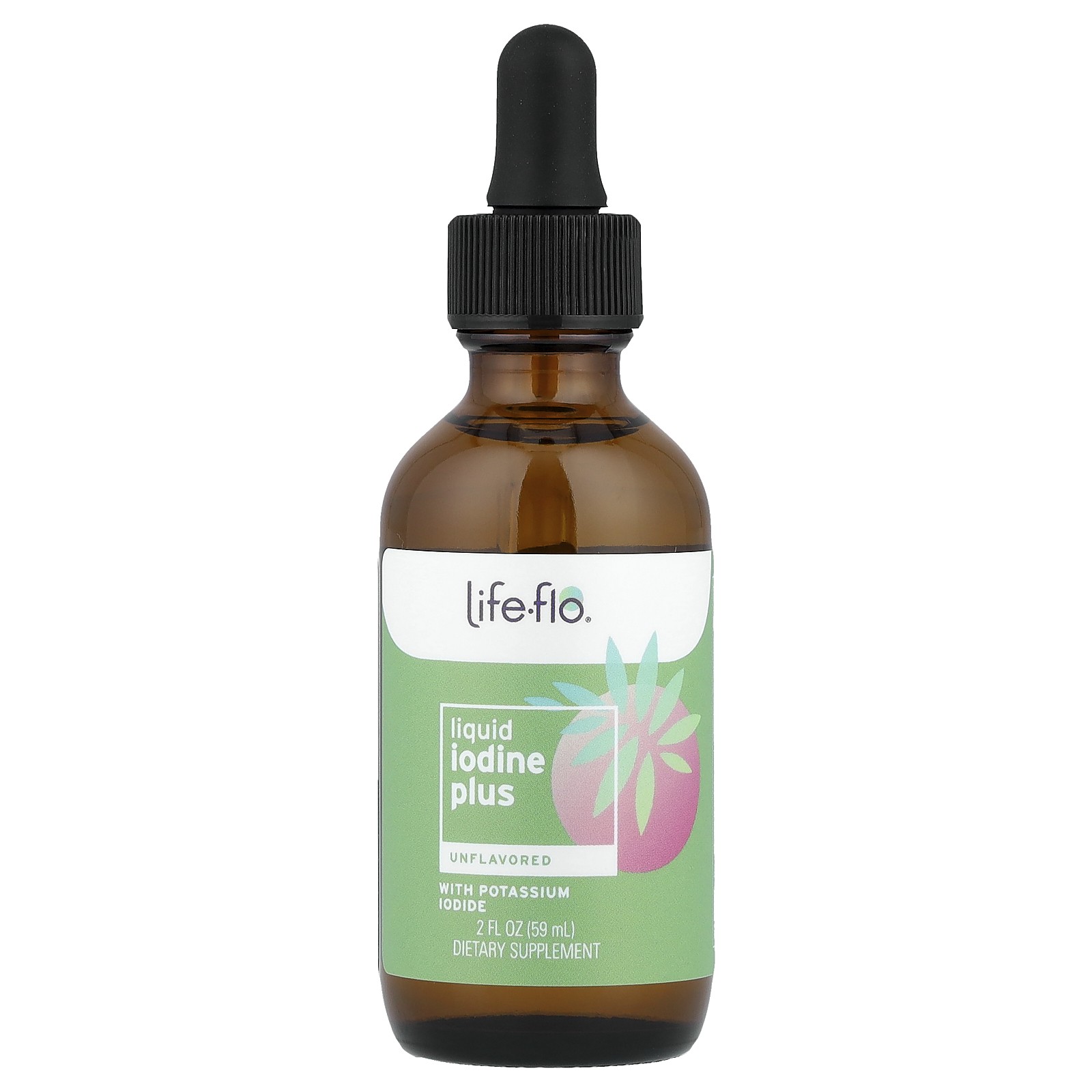 Liquid Iodine Plus, With Potassium Iodide & Iodine, Unflavored, 2 fl oz (59 ml)