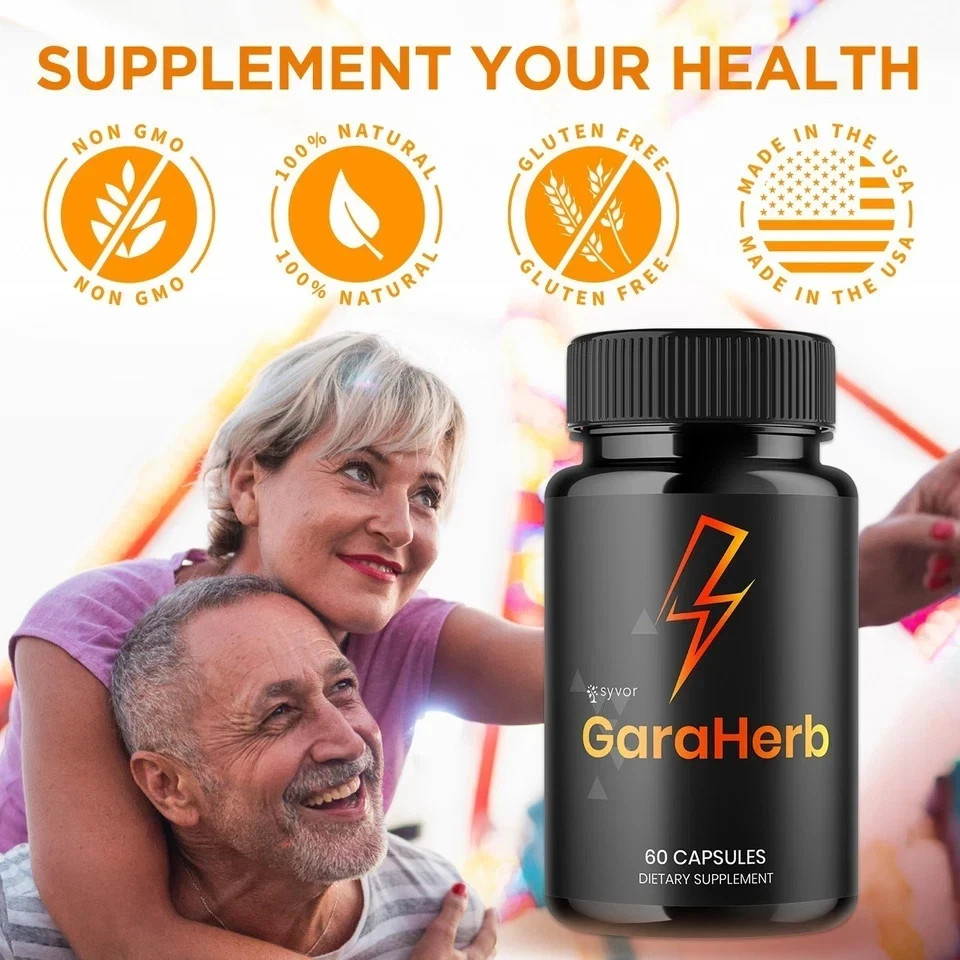 GaraHerb Advanced Energy & Fitness Support Capsules 60 Caps FS | Pack of 2