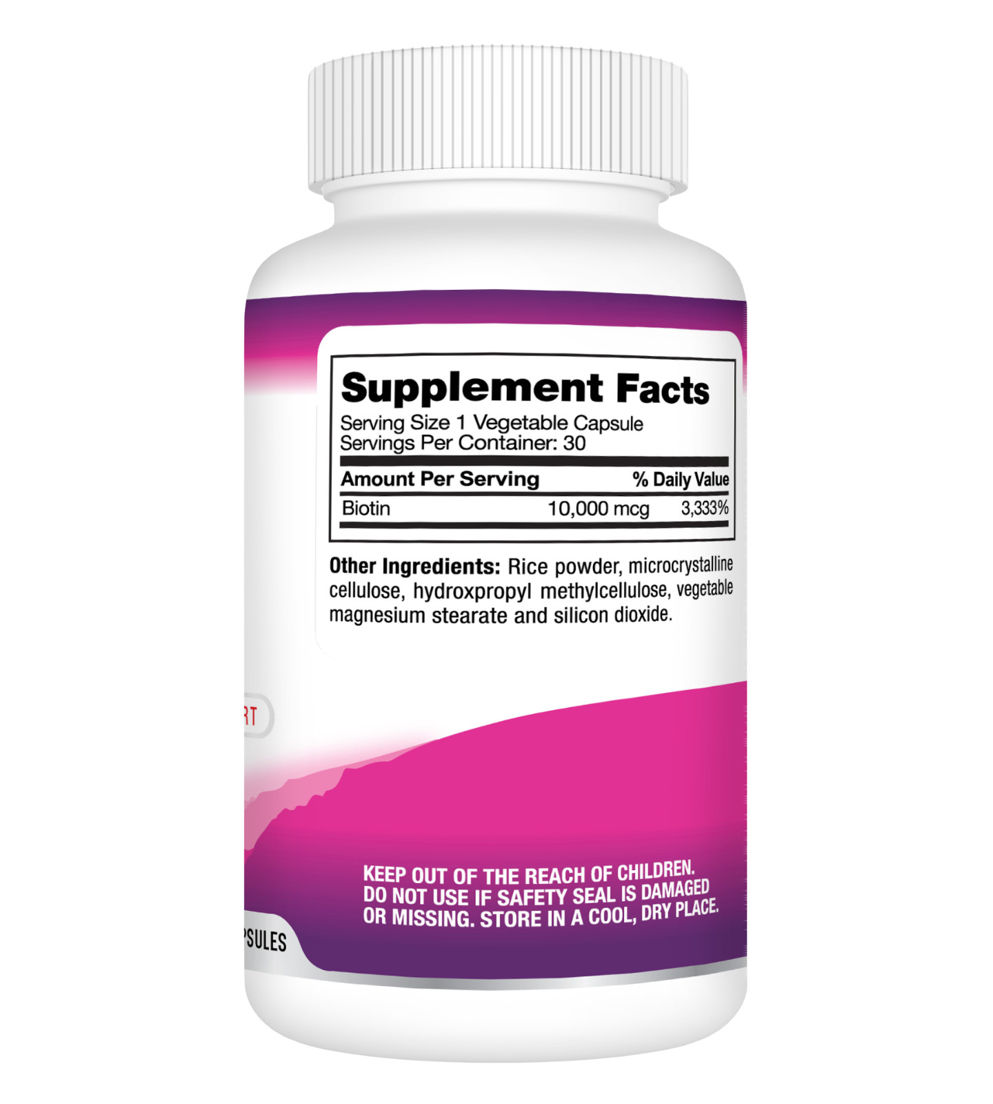 Biotin 10000 mcg -Buy 2 Get 1 Free Hair Skin Nails Growth Supplement – FREE Ship