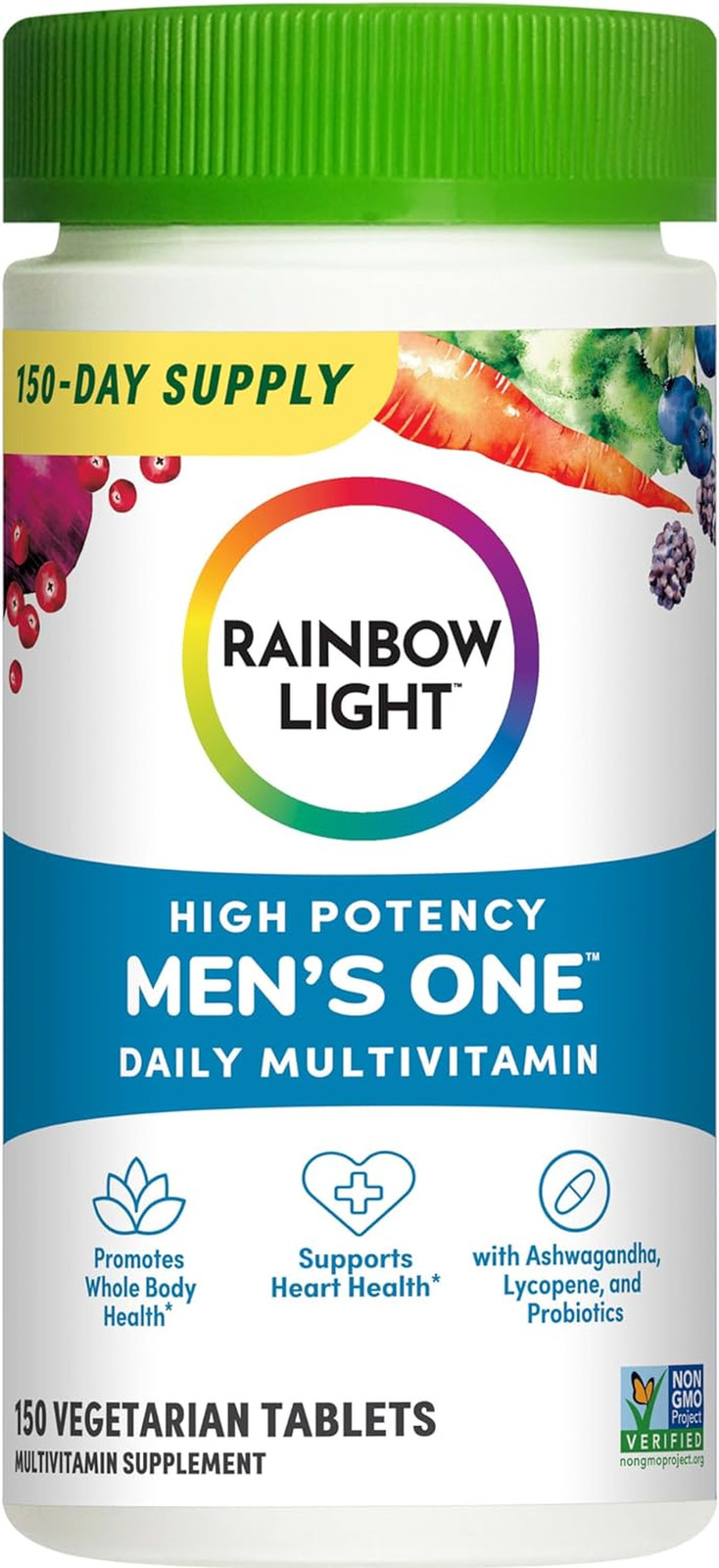 Mens One High Potency Daily Multivitamin, Vegetarian, 150 Ct., Package May Vary