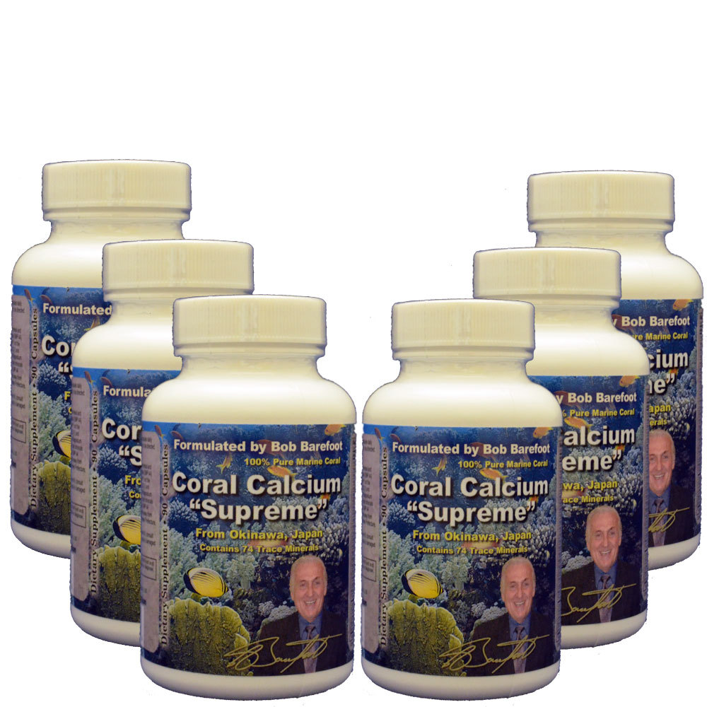 Coral Calcium Supreme 6 – 90ct Bottles by Robert Barefoot