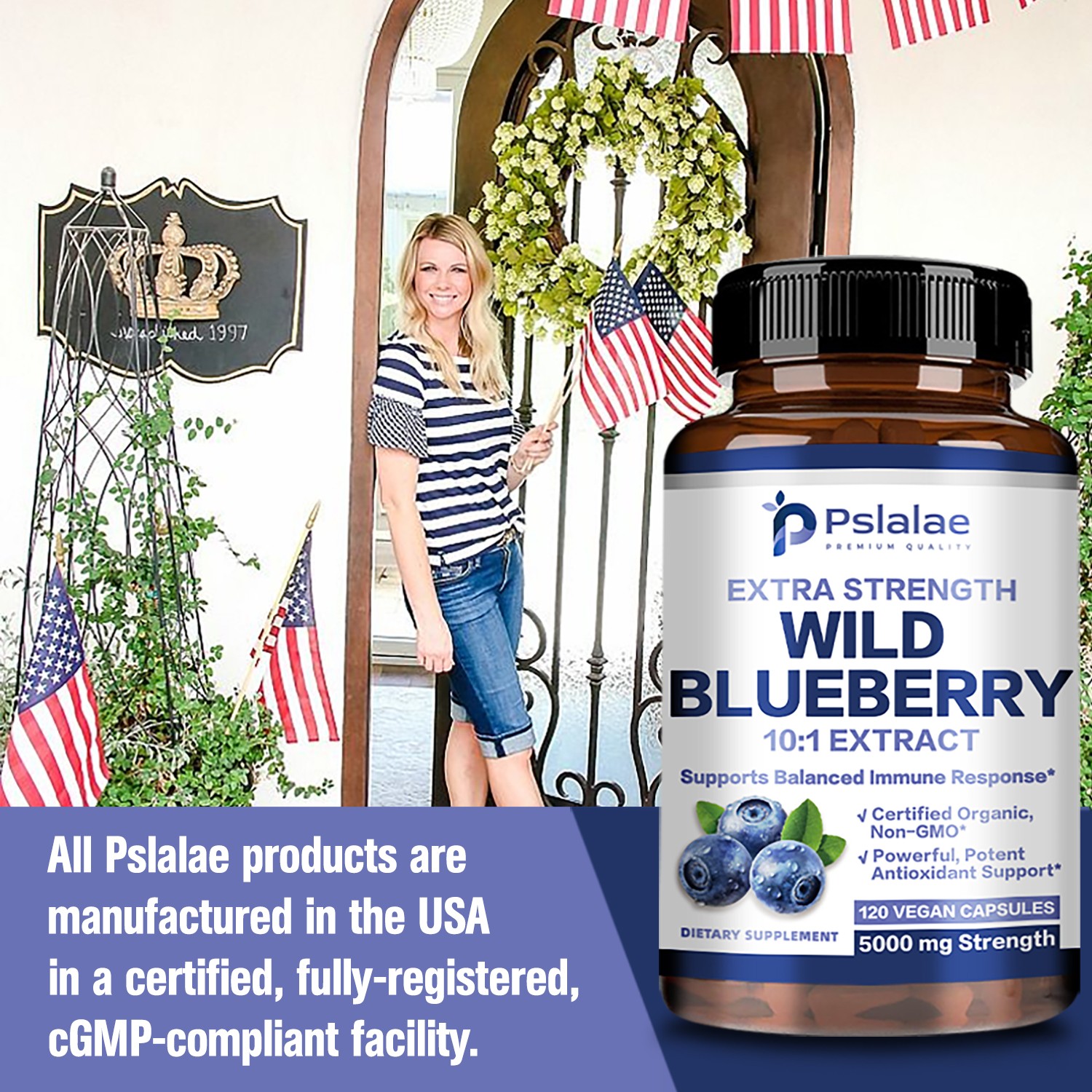 Wild Blueberry Extract Whole Fruit – Antioxidant, Anti-Aging, Brain & Eye Health