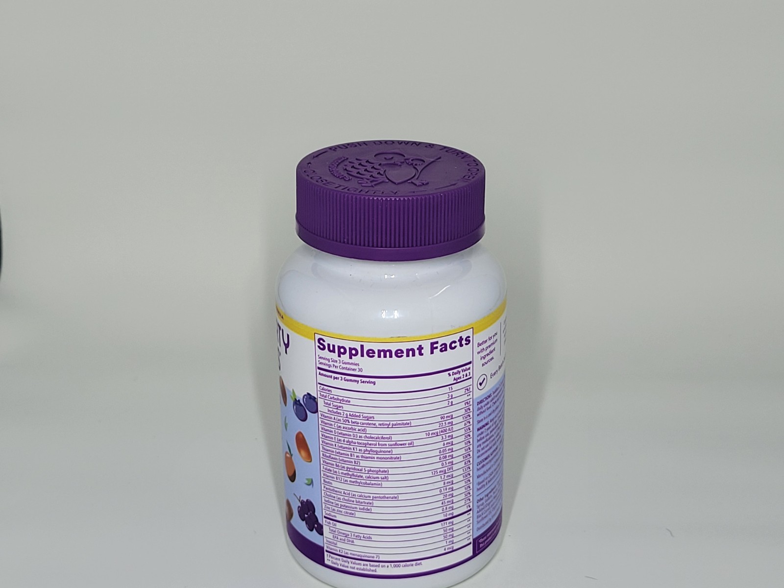 Smarty Pants Toddlers Multi & Omegas 90 CT Gummies, Mixed Fruit, Exp: SEPT 2025