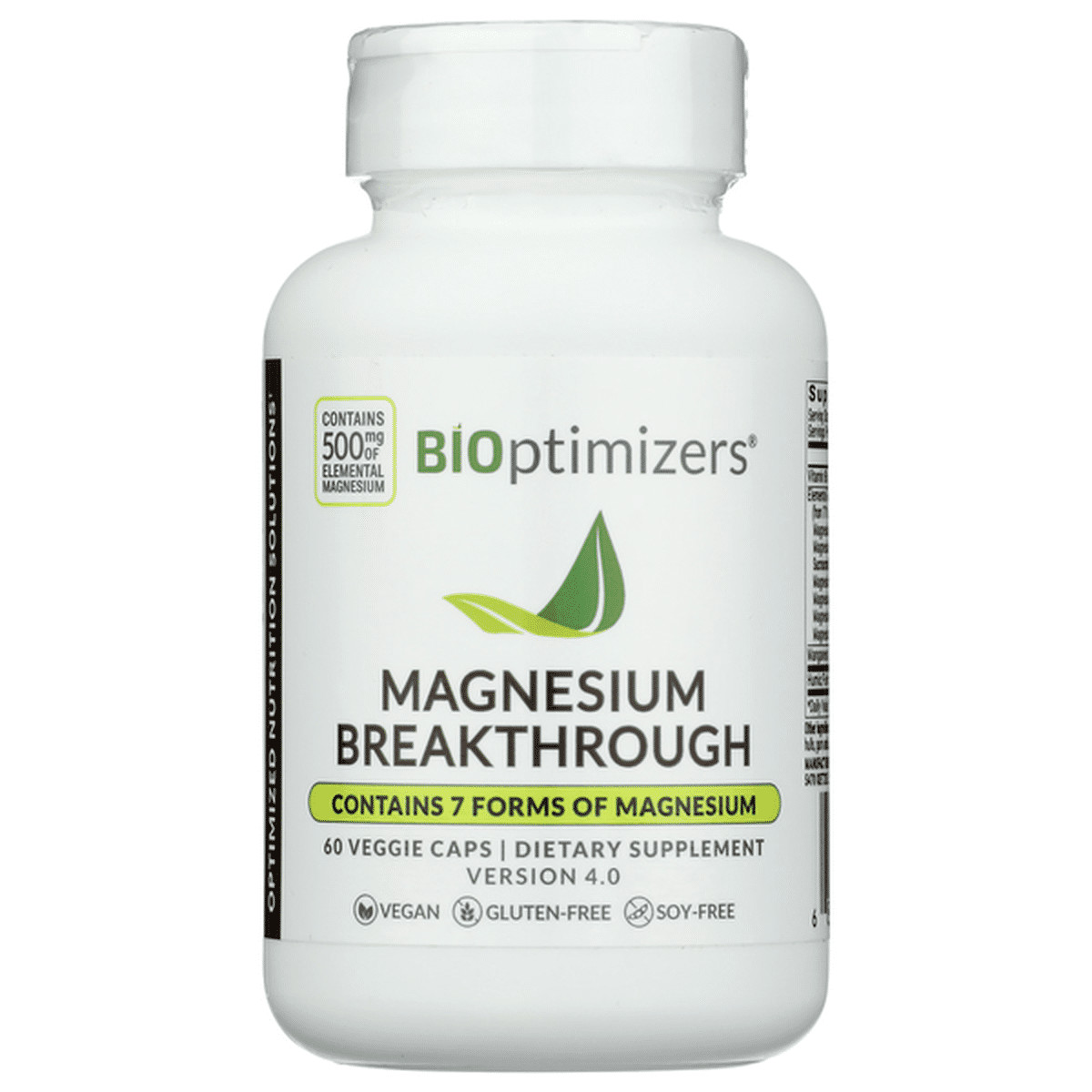 2 Pack- Bioptimizers Magnesium Breakthrough all 7 essential forms, 60 capsules
