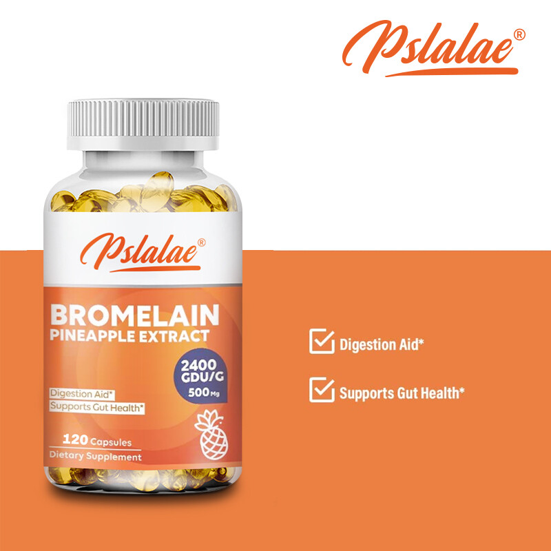 Bromelain 500mg – Digestive Support, Relieve Gas, Bloating and Constipation
