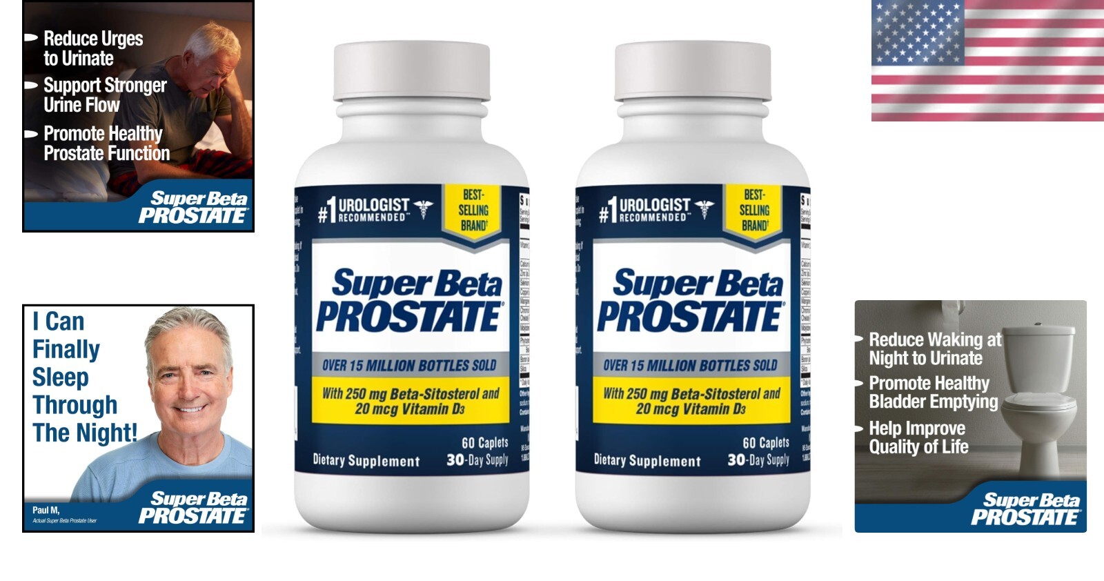 Men’s Prostate Health Supplement – Reduce Urgency & Improve Bladder Emptying