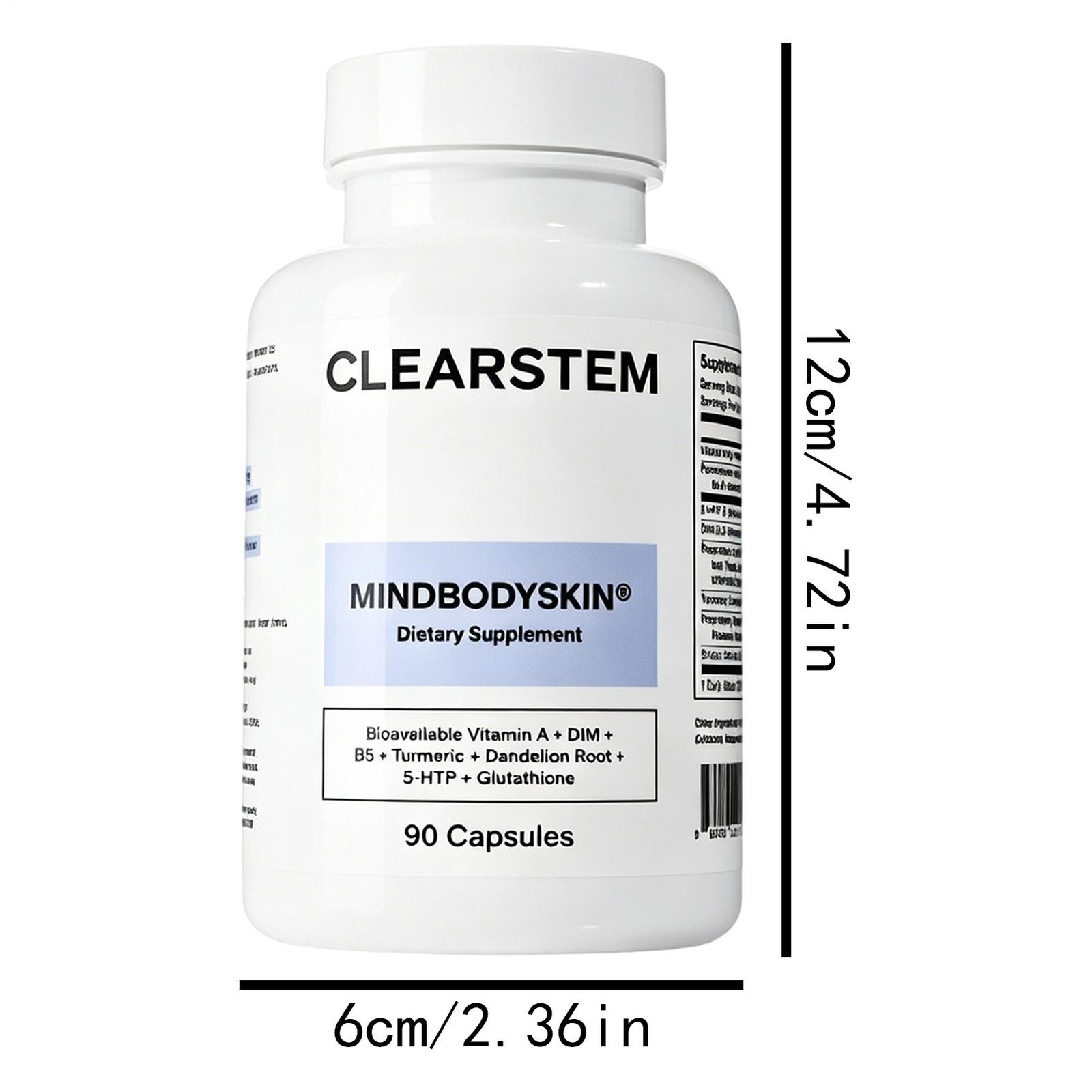 CLEARSTEM Mind•Body•Skin Vitamin Dietary Supplement– 90 Capsules
