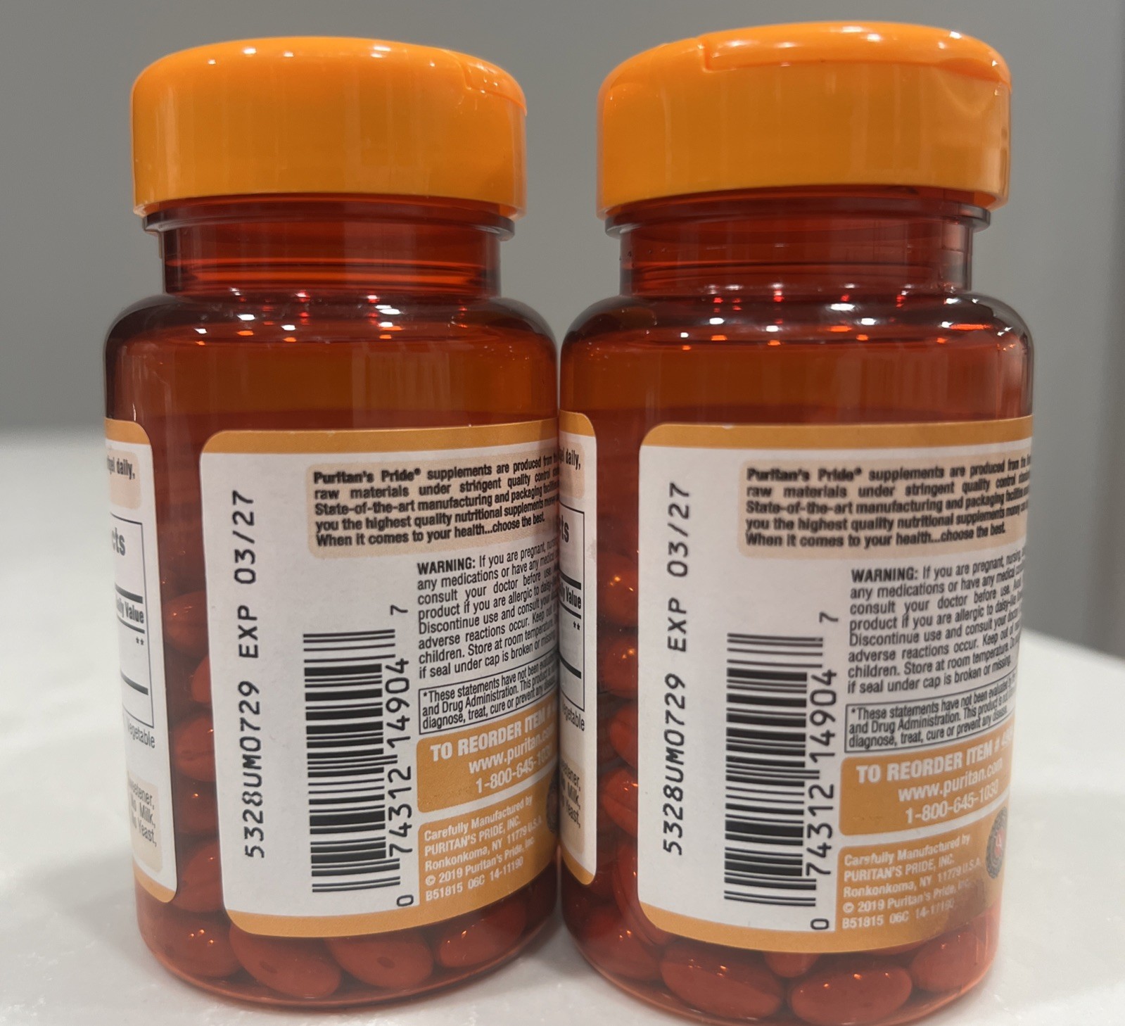 Lutein 20 mg w/ Zeaxanthin 120 Softgels (2 Pack) Support Eye Health 03/2027 New