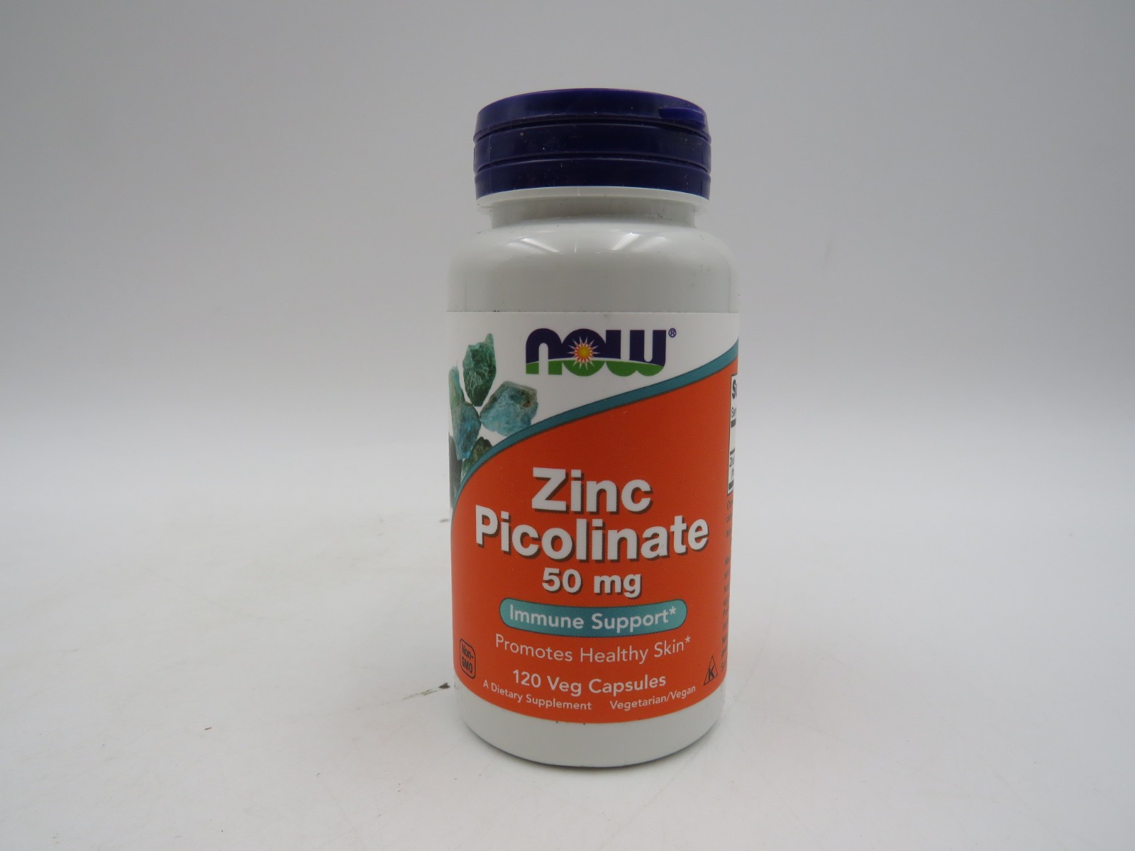 Now Foods Zinc Picolinate 50 mg 120 Veg Capsules EXP 03/31
