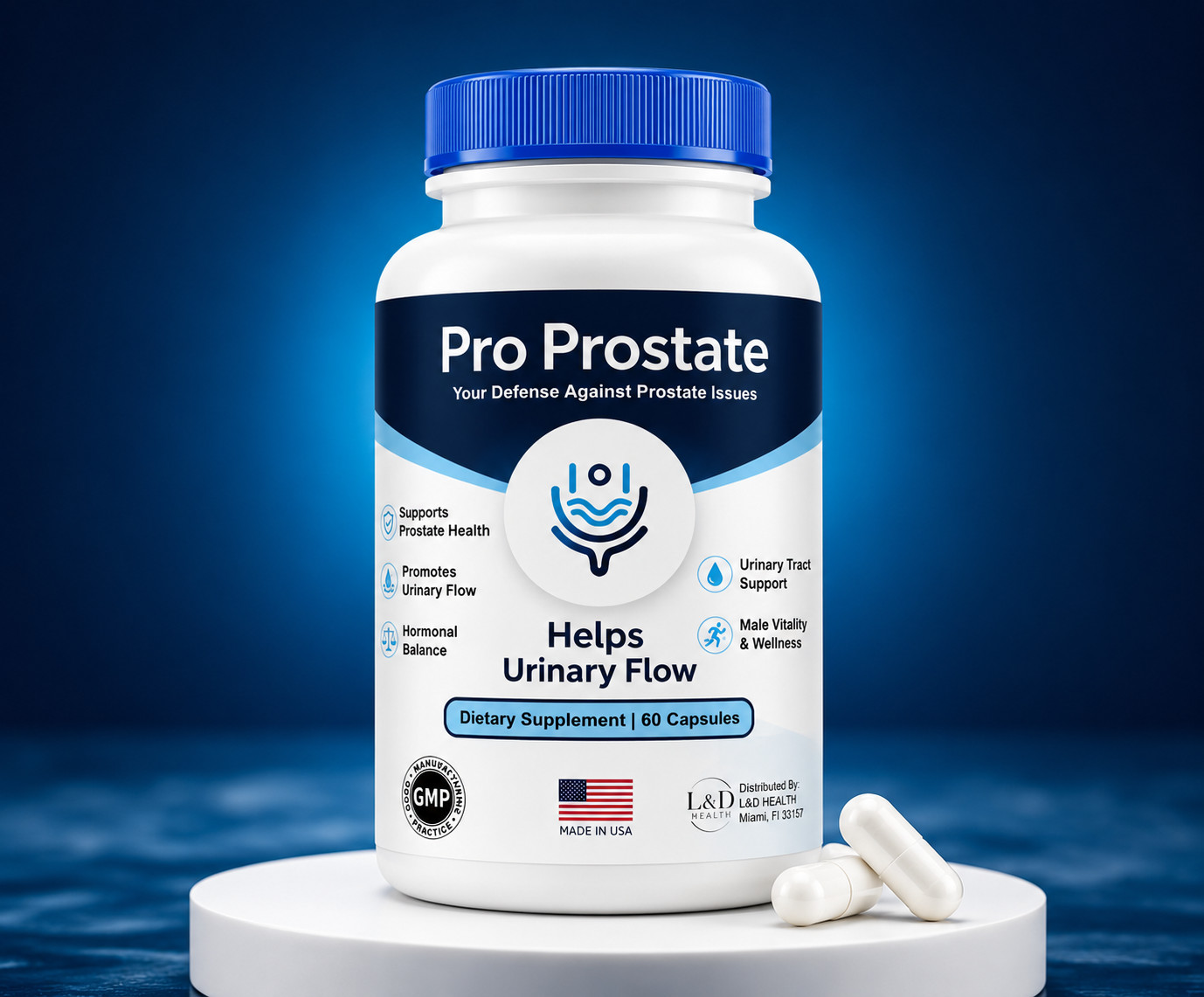 Pro Prostate Supplement 60 Capsules Urinary Tract Support Men’s Health Formula