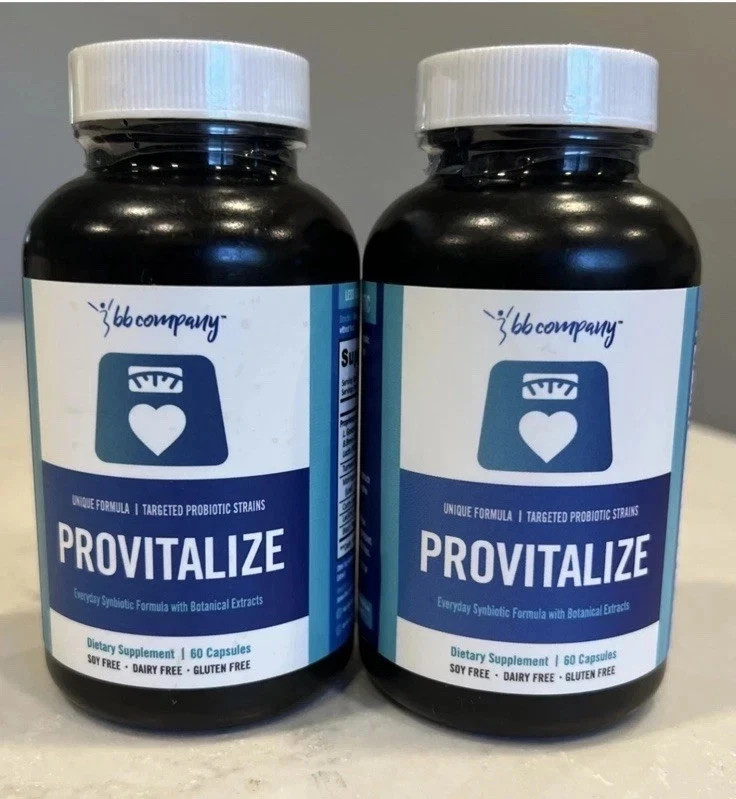 2PC Better Body Co Provitalize Natural Probiotic – 60 Caps. FREE SHIP