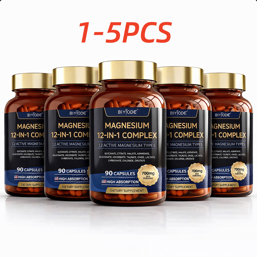 in Magnesium 12 1-5X 1 Complex – Glycinate Citrate Malate Taurate Daily Support