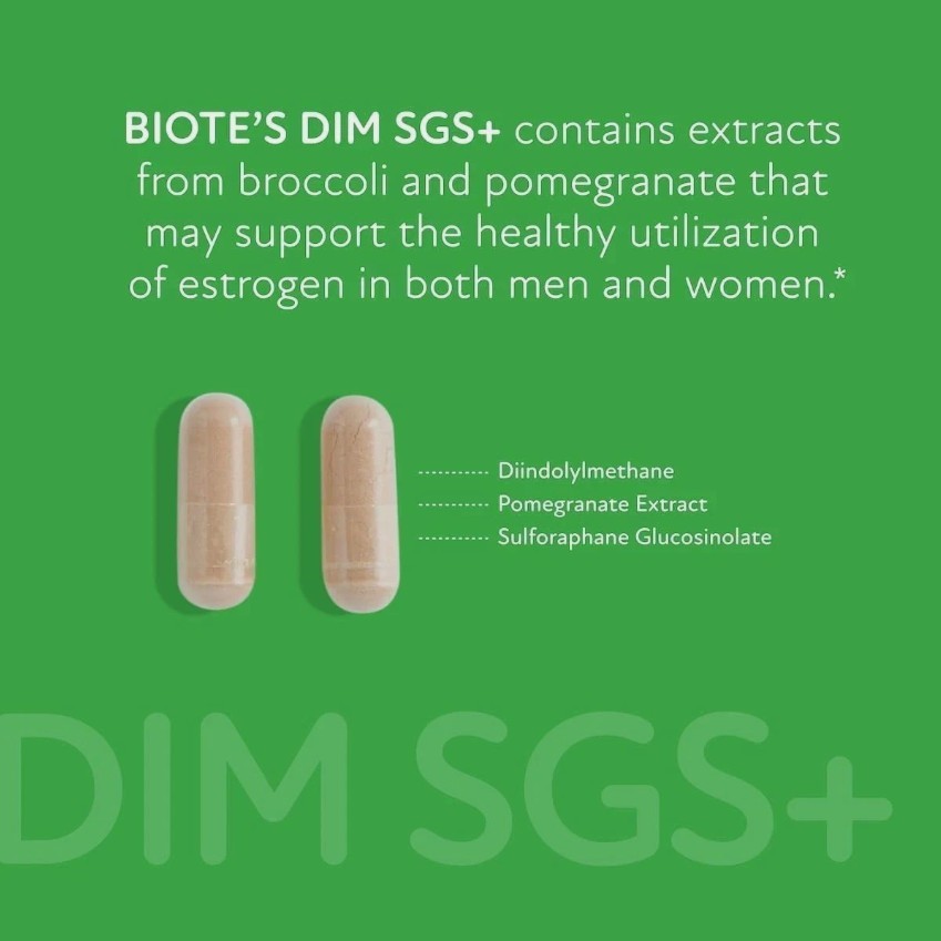 1-3Pack Biote Nutraceuticals DIM SGS+ 60Capsules HormoneBalance Support Exp-2028