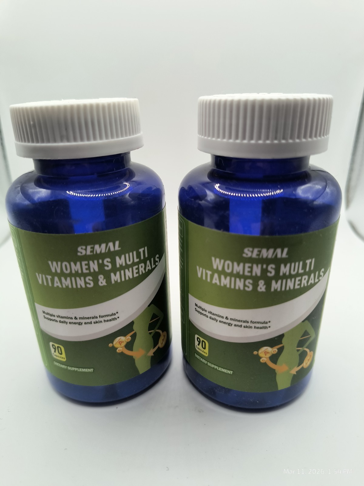 Semal Women’s Multivitamins & Minerals – 2 PACK – 90 capsules each – Exp 06/27