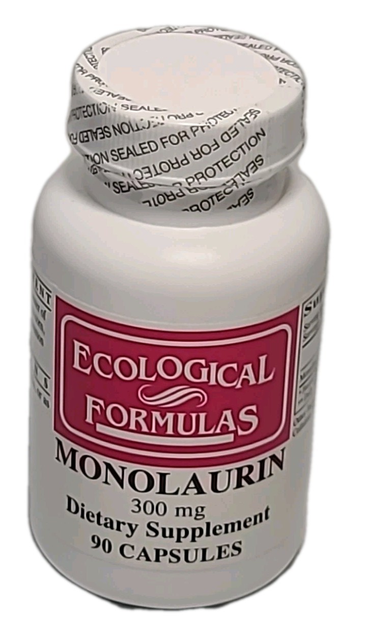 Ecological Formulas • Monolaurin 300 Mg – 90 CAPSULES • EXP : 08/2027