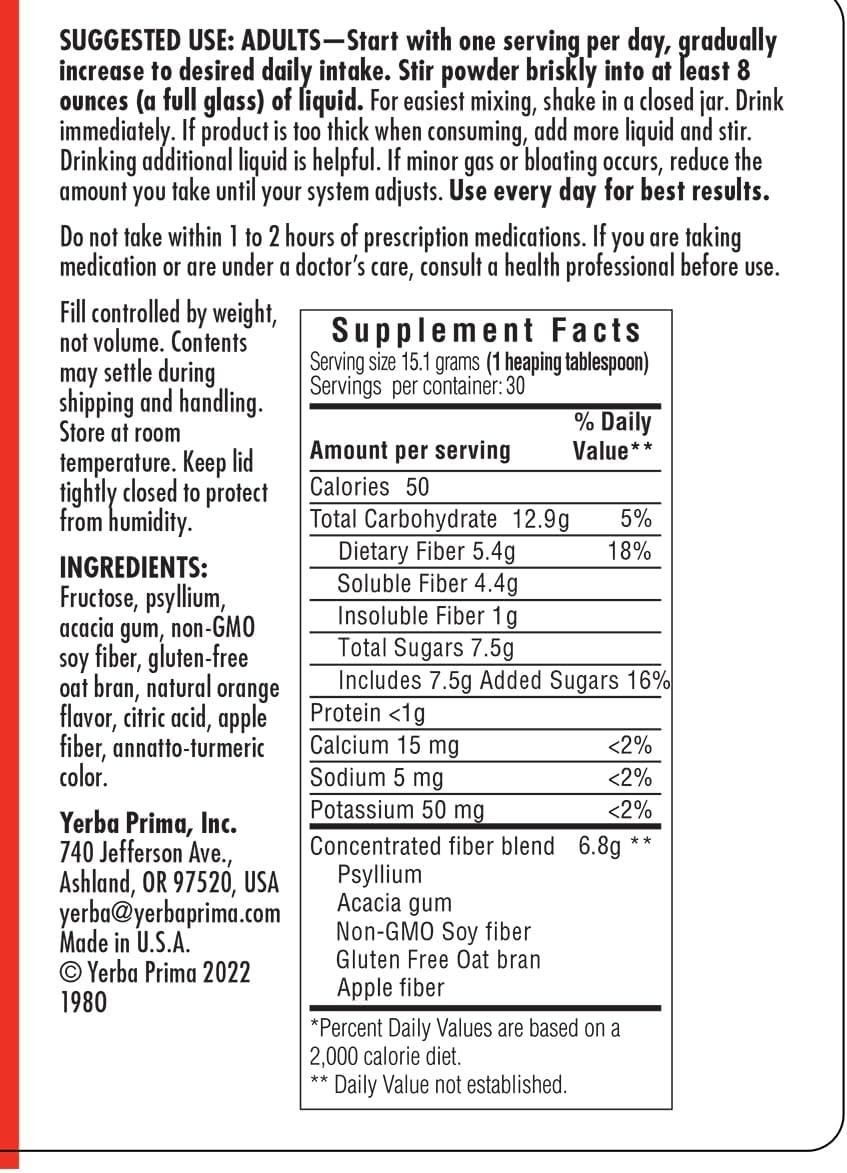 Daily Fiber Formula 16 oz Powder Pack of 3 – Great Tasting Digestive Support