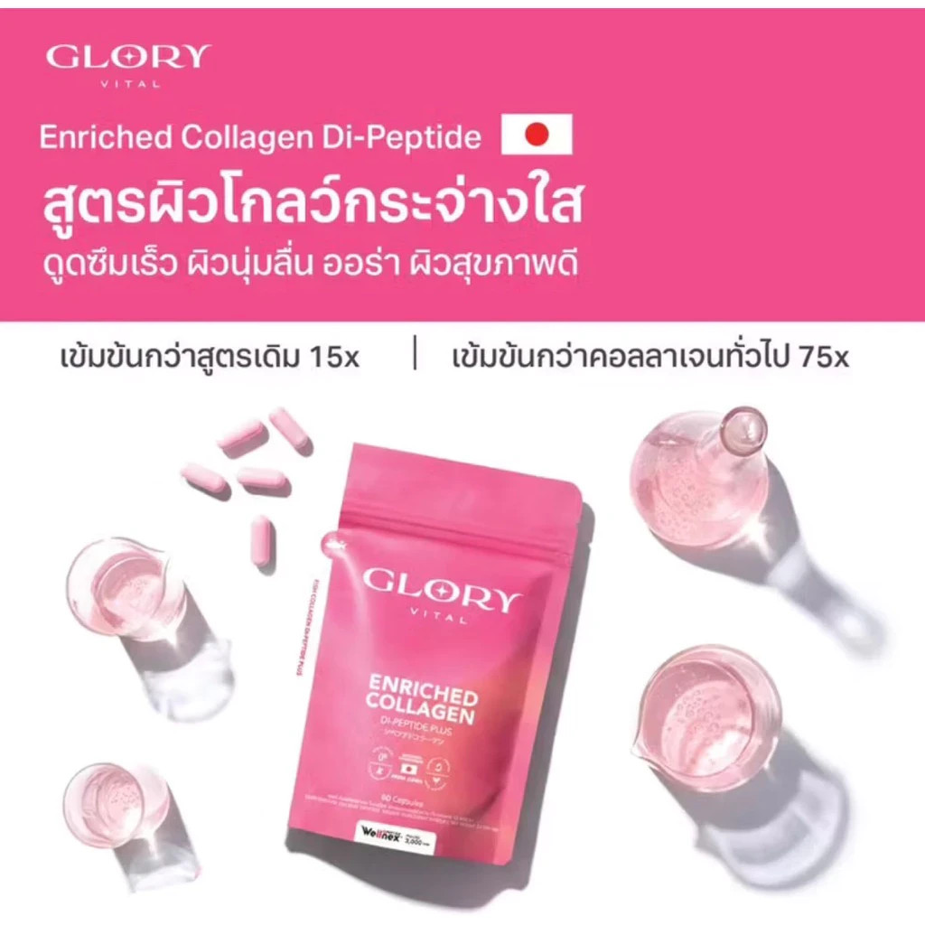 2X Glory Collagen di peptide & 2X Tomato Vit C.