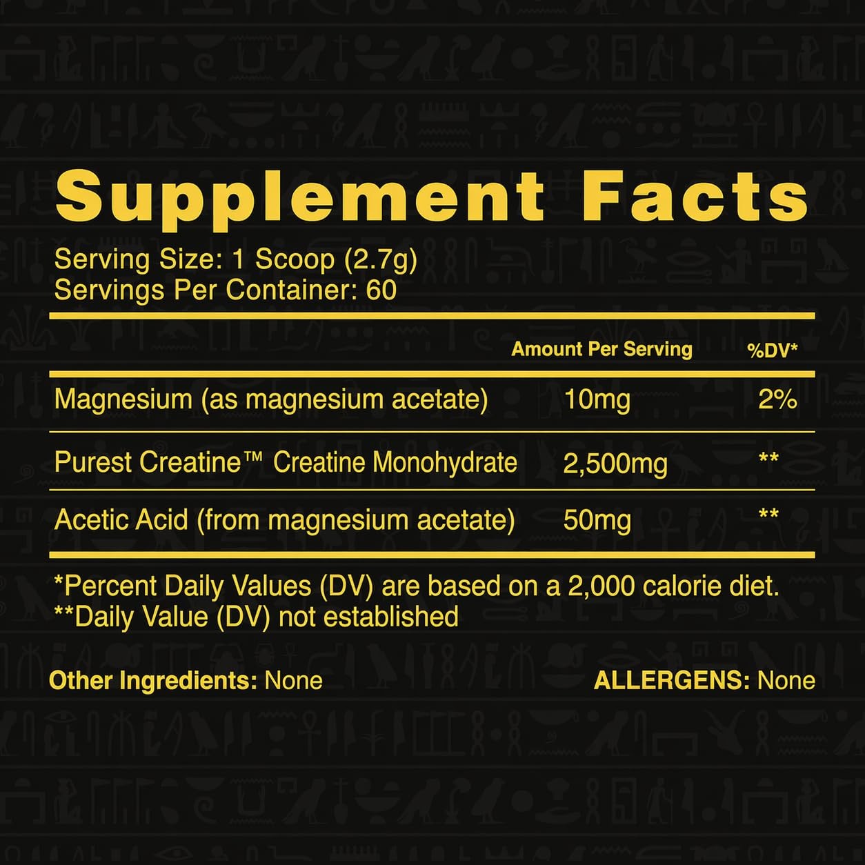 Ambrosia Atlas Creatine Monohydrate Powder 11.04 Ounce (Pack of 1), No Color