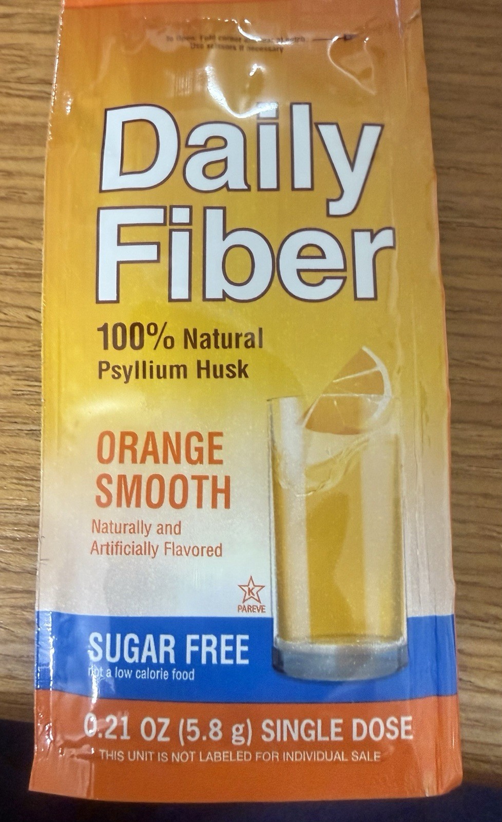 MEIJERS DAILY FIBER SUGAR FREE ORANGE 43 SINGLE DOSE POWDER PACKETS EXP 04/28