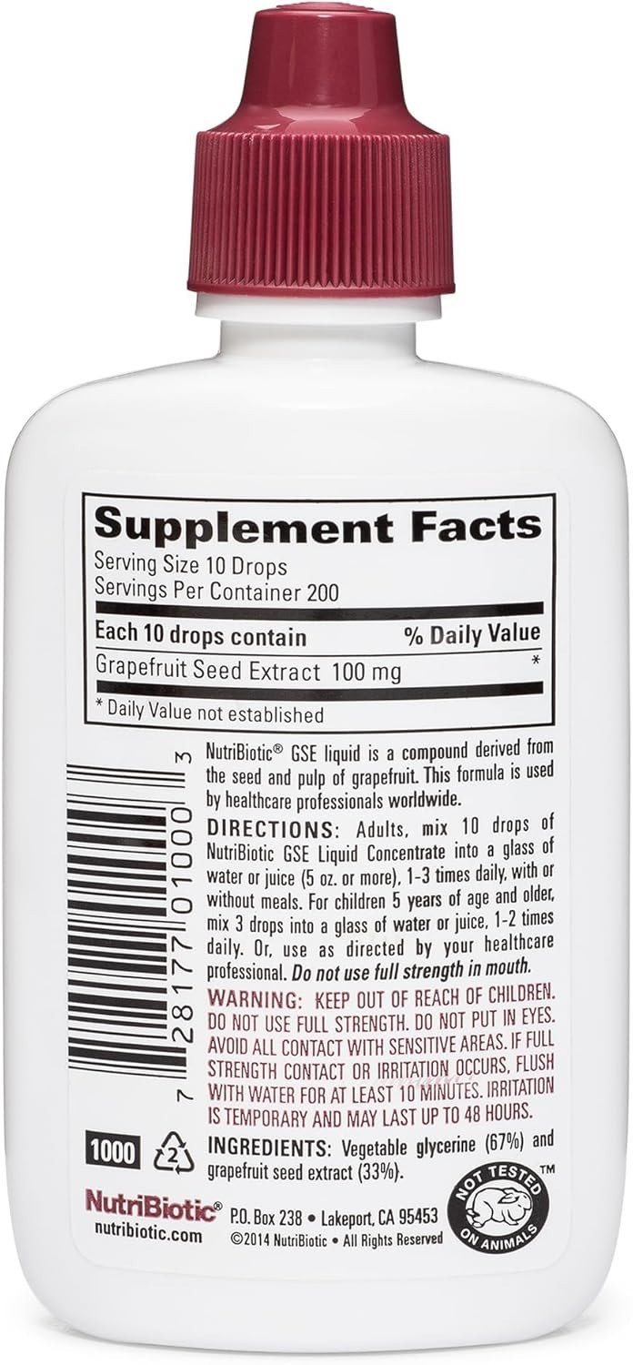 GSE, 2 Oz Liquid | The Grapefruit Seed Extract Concentrate with Bioflavonoi…