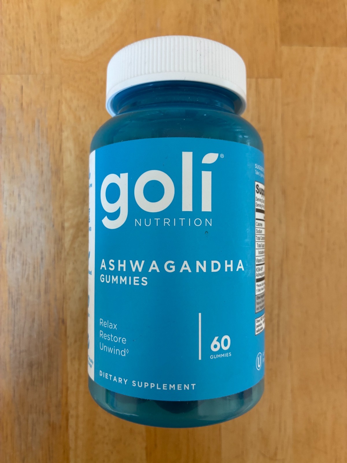 Goli Ashwagandha Gummies 60ct 300mg Supplement