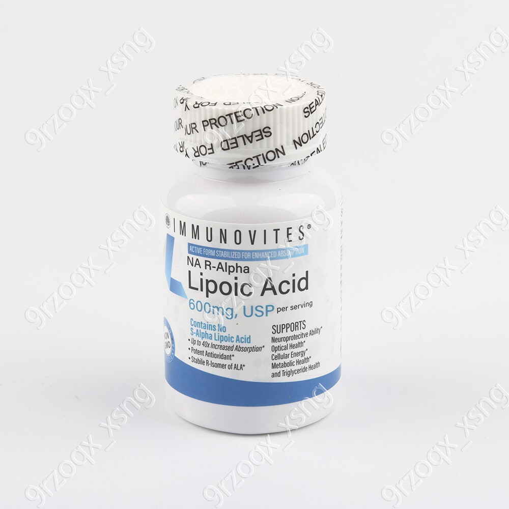 IMMUNOVITES Stabilized R-Alpha Lipoic Acid ((True)) 600mg per Serving ,EXP5/2028