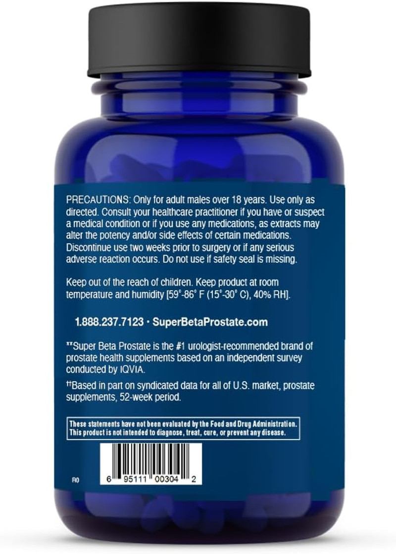 SUPER BETA PROSTATE Max – Advanced Saw Palmetto Prostate Support Supplement For