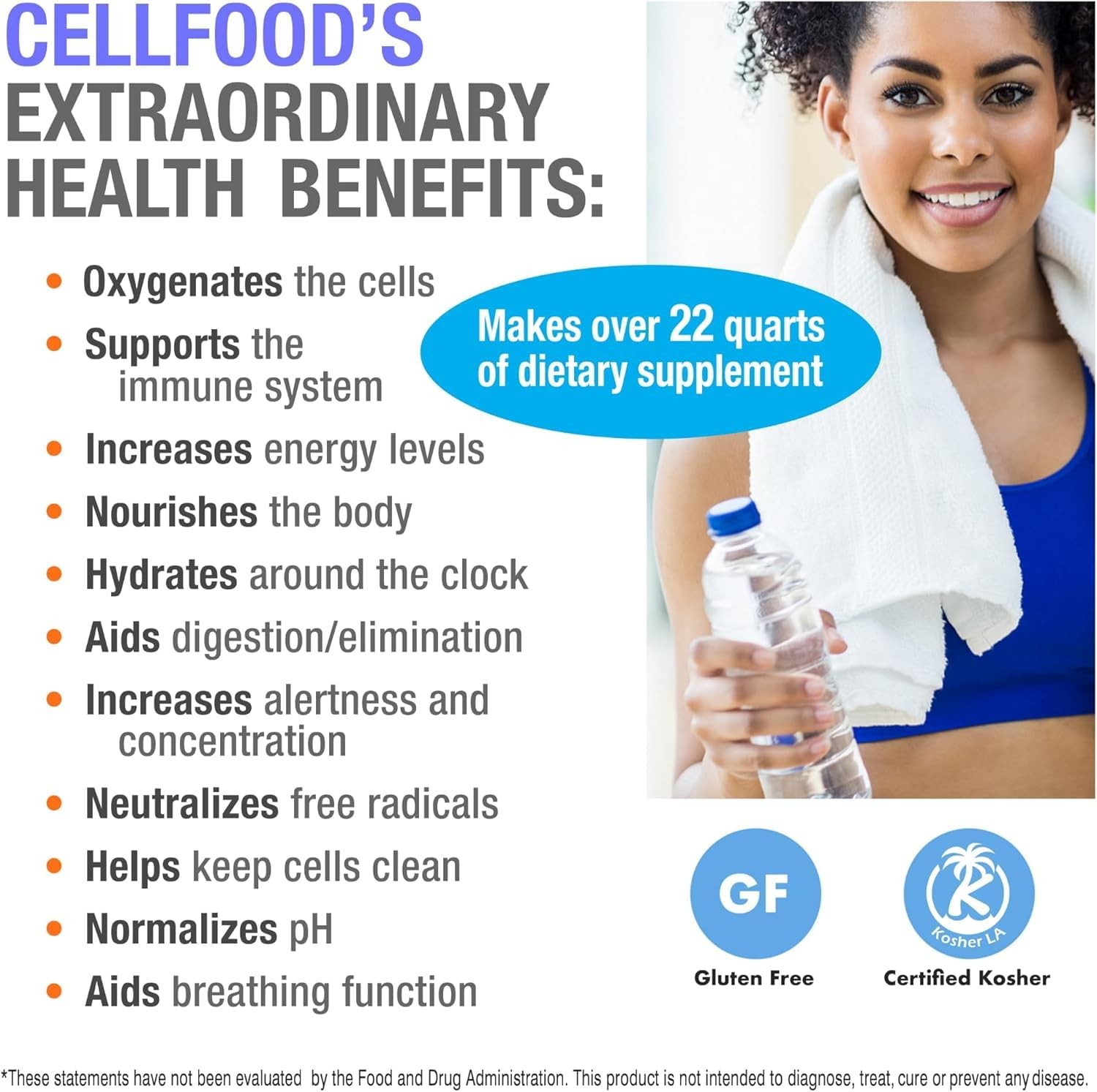 Cellfood Oxygen Boost 1 fl oz, 2 Pack Liquid Oxygen Supplement for Lymphati…