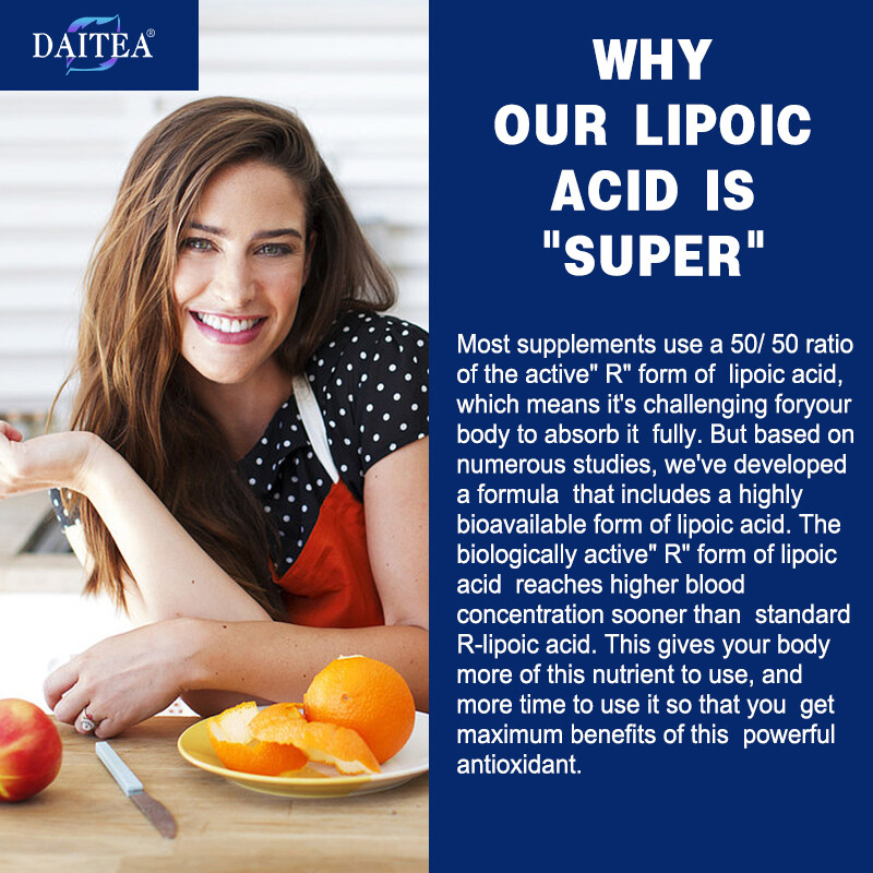 R Lipoic Acid Capsules Cellular Keep Energy Flowing Antioxidant Stress 120 CT