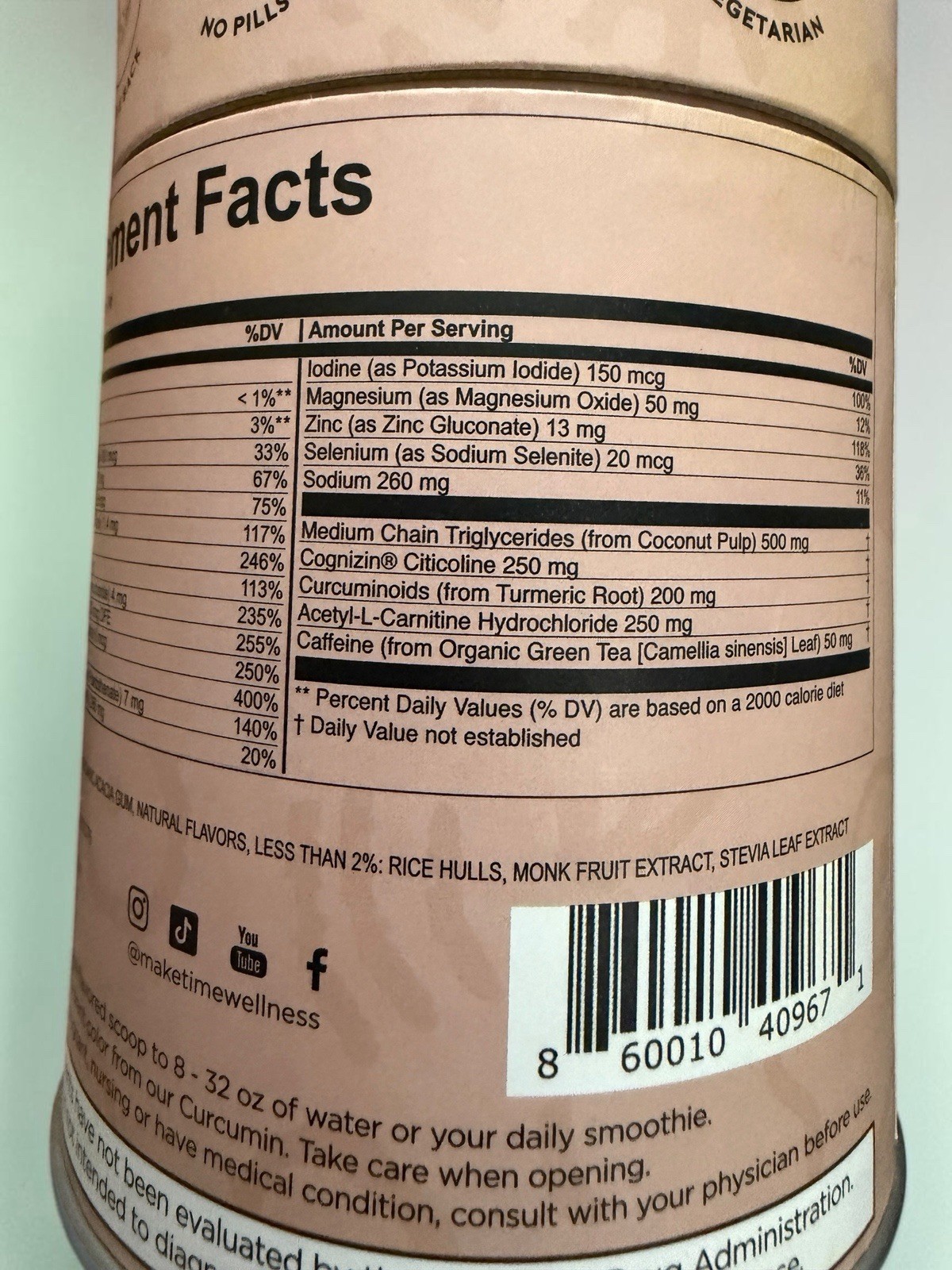 NIB~ Make Time For BRAIN, BODY, & BEAUTY Orange Drink 7.4 oz Women’s Wellness