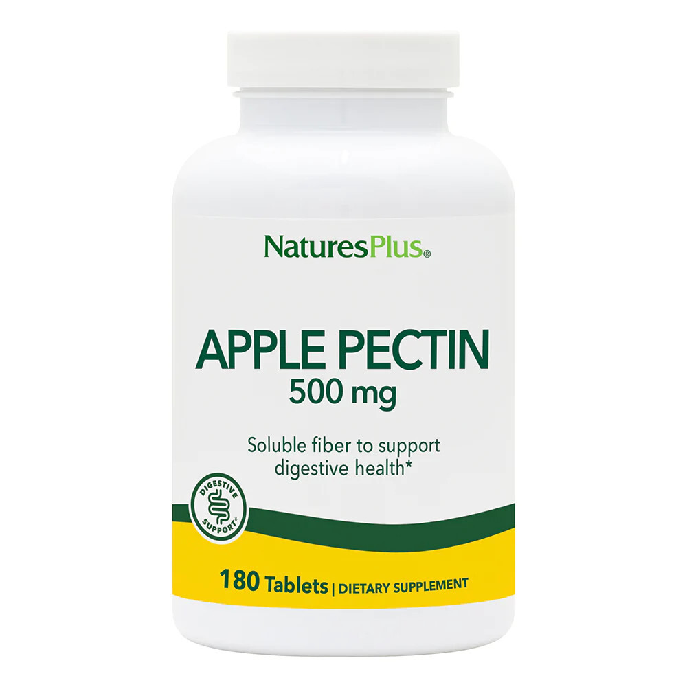 Nature’s Plus Apple Pectin 500 mg – 180 Tablets